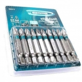 Bits Ponteira Philips Ph2 Fenda 1/4 Cr-v 10 Pcs Profissional