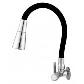 Torneira De Cozinha Parede Gourmet Luxo Flexivel Black Alpha